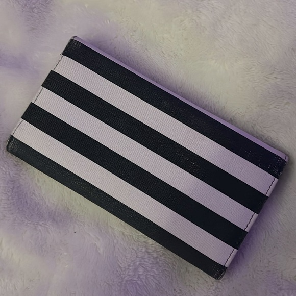 Kut From The Kloth Black White Striped Wallet - Picture 2 of 7